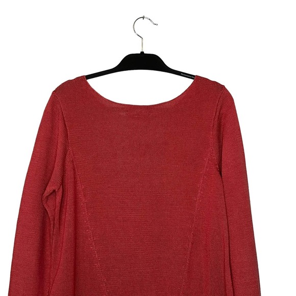 Peruvian Connection Bohemian Indie Asymmetrical Pima Cotton Lagenlook Sweater - Picture 4 of 10